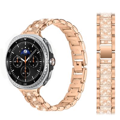 Curea din oțel inoxidabil pentru ceas Samsung Galaxy 8/8 classic 40mm 44mm 46mm Brățară Metalică cu Zale și Diamante curea curea Galaxy watch8