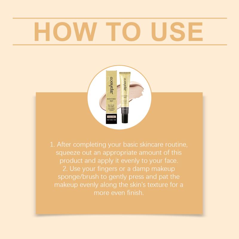 Moisturizes Skin Chic Girl Air Foundation Long-lasting Makeup Ivory White Color Dark Skin 30g Concealer Foundation Cream
