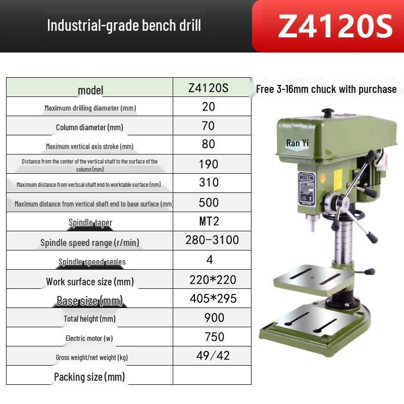 Industrial 220V/380V Heavy Duty Precision Bench Drill & Tap Machine