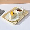 Cherry Pattern Plastic Food Serving Tray Stackable Fruit Dessert Tray Tea Tray Multi-functional Storage Tray For Home Kitchen