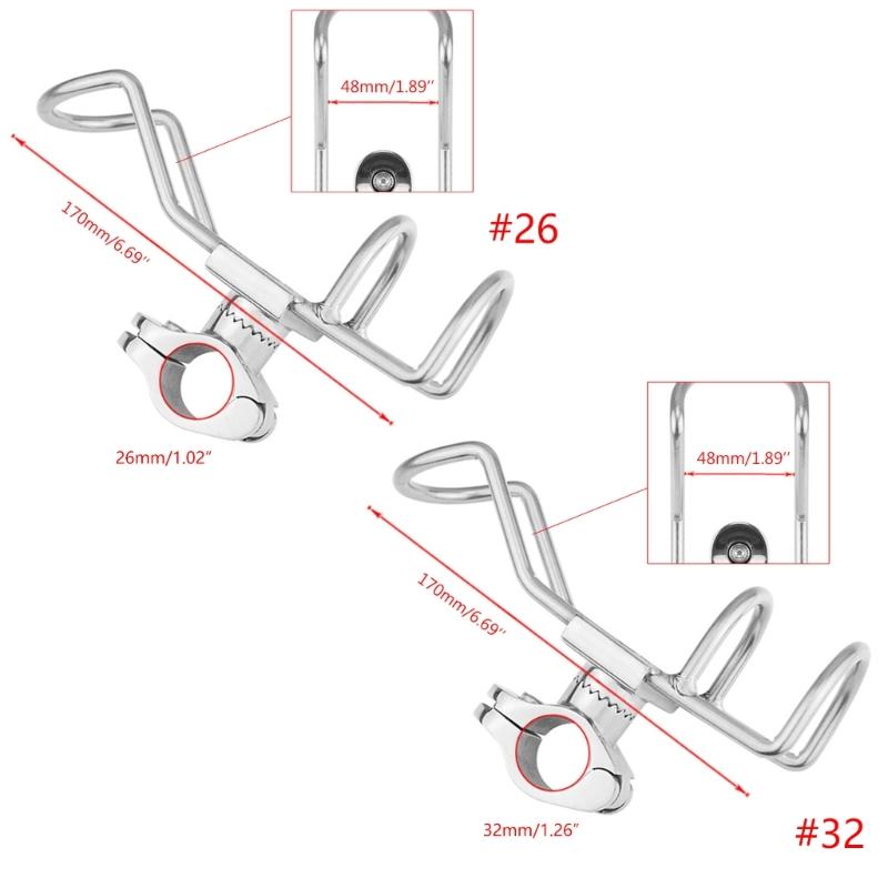 Adjustable Fishing Boat Rods Holder with Large Clamp Fish Rod Rack Bracket Stand