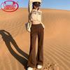 Langs High-Waisted Flare Casual Pants