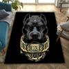 ABKC Rug for Bedroom Dog Theme Carpet for Teens Office Area Large Decor Black Carpet for Dining Living Room Playroom Floor Mat