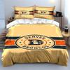 Denver Broncos Vintage Logo Design Print Bedding Set Duvet Cover Pillowcases (1* Duvet Cover 2* Pillowcases Do Not Include Comforter)
