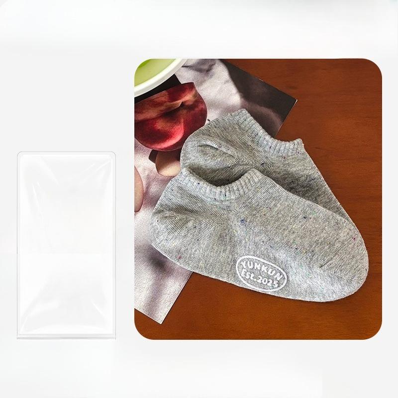 Women's New Summer Idea Yarn Solid Color Anti Stripping Invisible Breathable Boat Socks