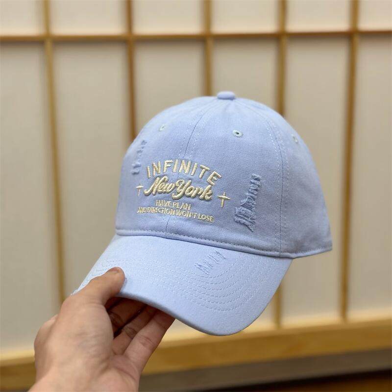 Spring And Summer High-Quality American Soft-Top Embroidered Baseball Cap Women'S Casual Versatile Face Small Cap Men