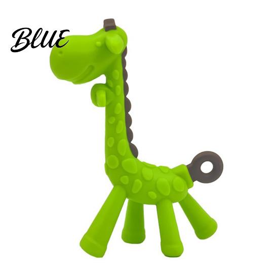Giocattolo per il Sollievo dalla Dentizione Giraffa Neonato Mordicchiatore in Silicone da Masticare per Lenire le Gengive