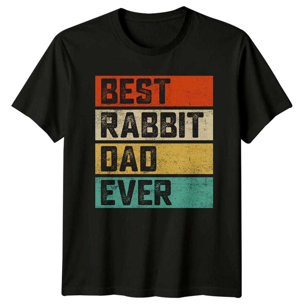 Best Rabbit Dad Ever Retro Fathers Day Bunny TShirt