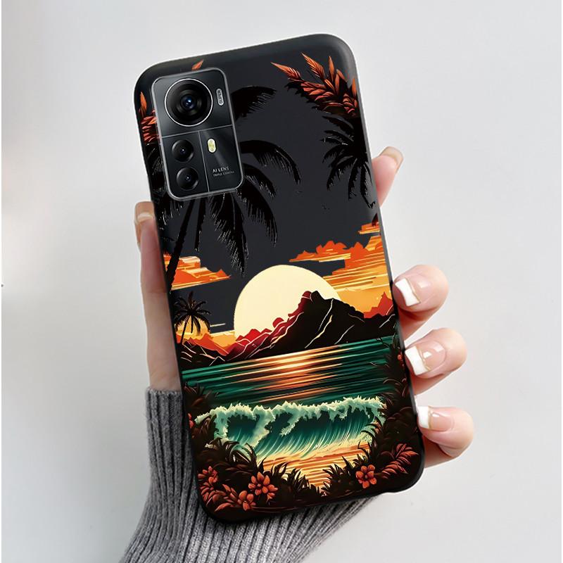 Casing For ZTE Blade A72s A7050/V41 Smart Case Luxury Dragon Cute Cool Boys Girls Black Matte Soft TPU Silicone Shell Back Cover