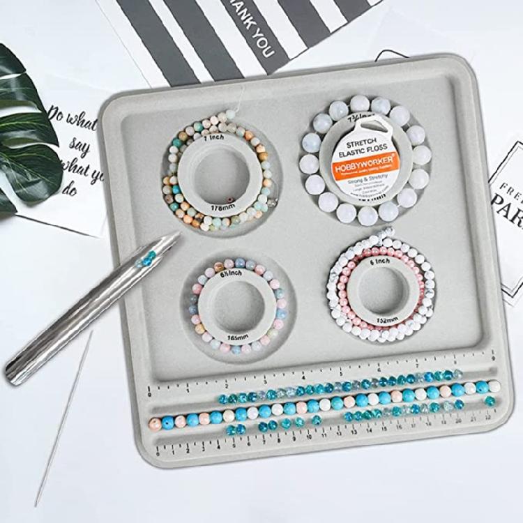Beading Board Round Channels for Girl Bracelet Beading Jewelry Making Craft