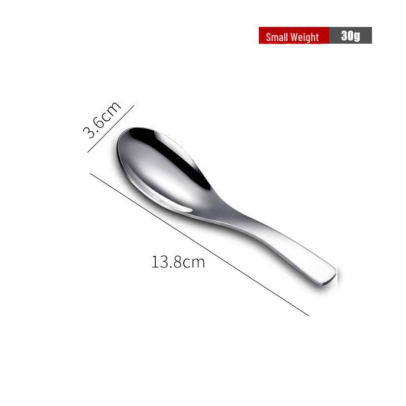 Yede 304 Stainless Steel Soup Spoon for Home Use - High-End Children's and Baby Spoon, One Per Person