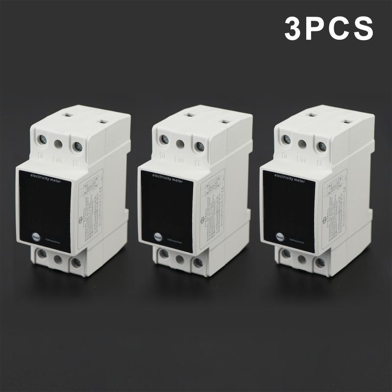 ZS-6035VAKW Digital Energy Meter Din Rail Electricity Usage Monitor AC30-400V Voltmeter Ammeter Watt Kwh Frequency Power Meter