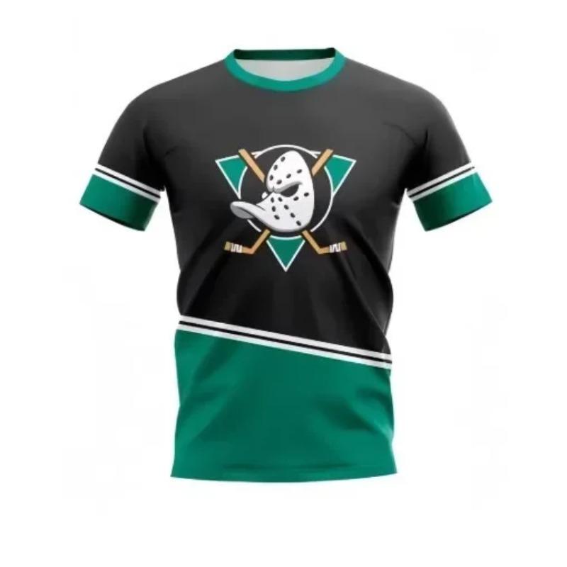T-shirt Sportiva Uomo Asciugatura Rapida Stampata 3D Moto Fuoristrada di Alta Gamma Manica Corta Traspirante Genitore-Figlio