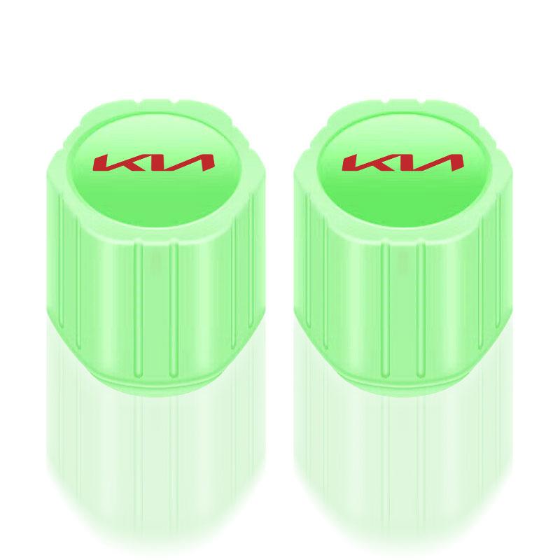 Luminous Car Motorcycle Tire Valve Caps Badge Emblem Styling For Kia Rio 3 K2 Ceed Cerato K3 Sportage 4 Picanto K5 Optima Sorento Forte Stinger