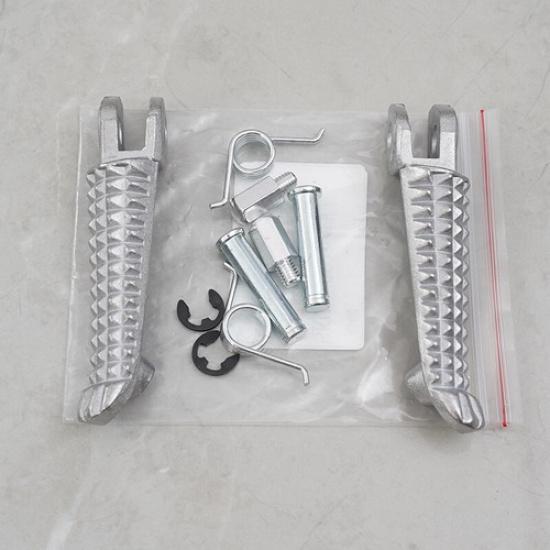 Front Foot Peg Rest Footrest Pedal Chrome For Yamaha YZF R1 R3 R6 FZ07 FZ6 94~up