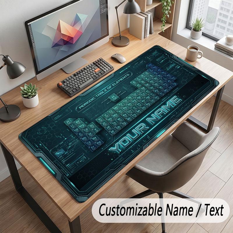 Abstract Personalized Theme Customized Mouse Pad Personalized Print Name Text Desk Mat For Home Office Table Decor