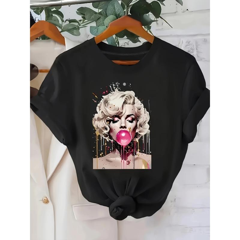 

European Size Women s Casual T-Shirt 4XL