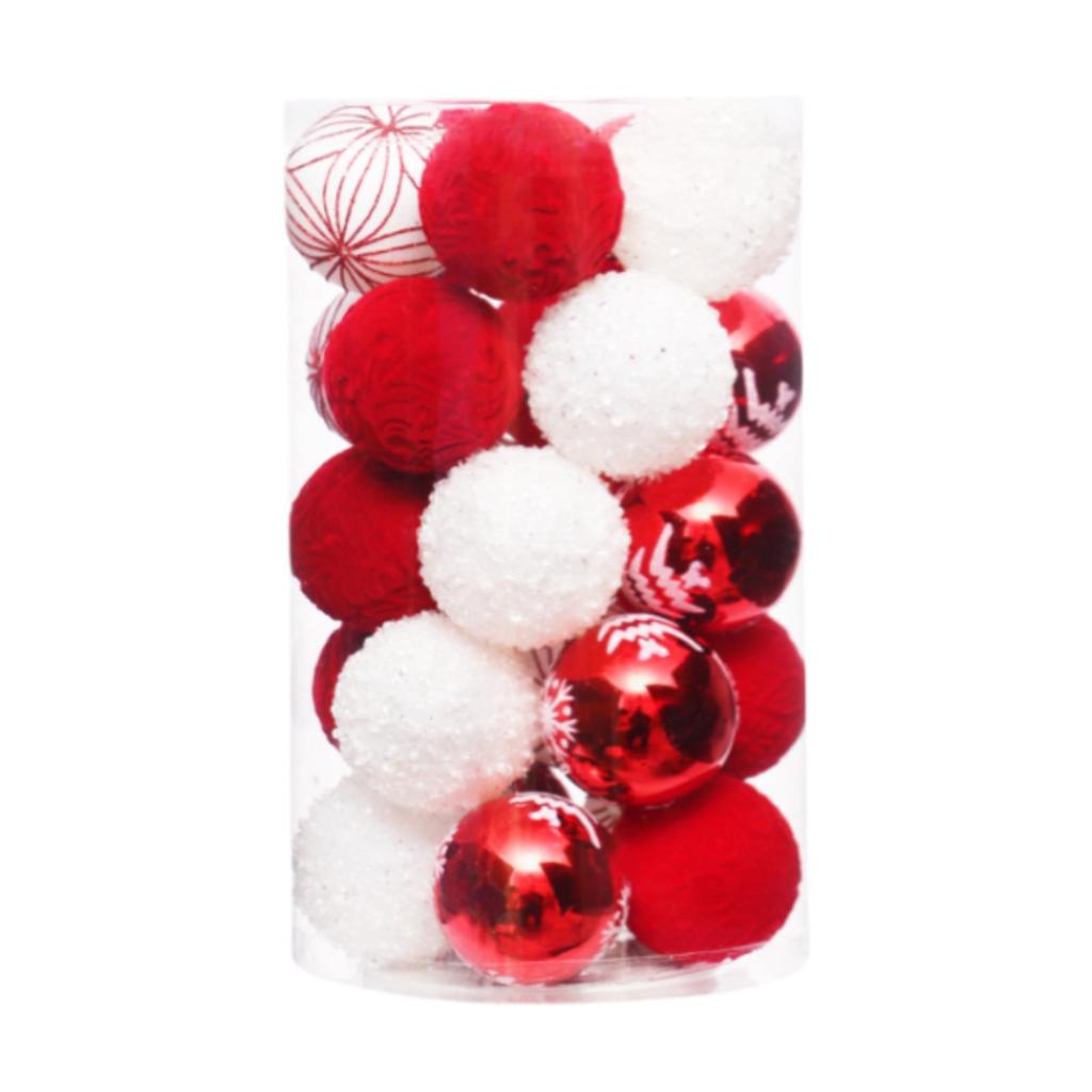 25x Christmas Balls Ornaments Hanging Decorations Walls Decorative Baubles