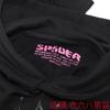Oversized Hoodie With Spiderweb Foil Print Streetwear Cotton Sweatshirt Men