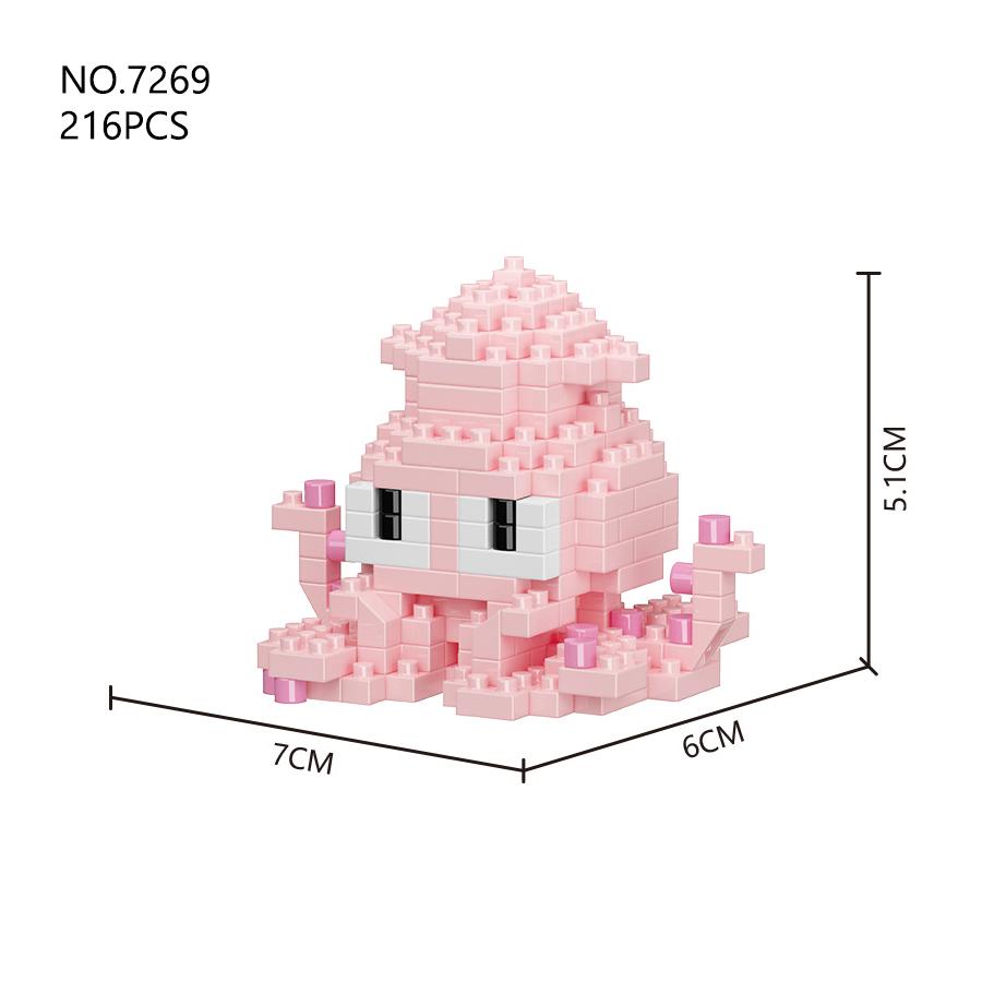 Seria Sea World Mini Organizmy Morskie Klocki Budowlane Zabawki DIY Mikro Klocki Zwierzęta Zabawki Zestawy Edukacyjne Artykuły na Prezent