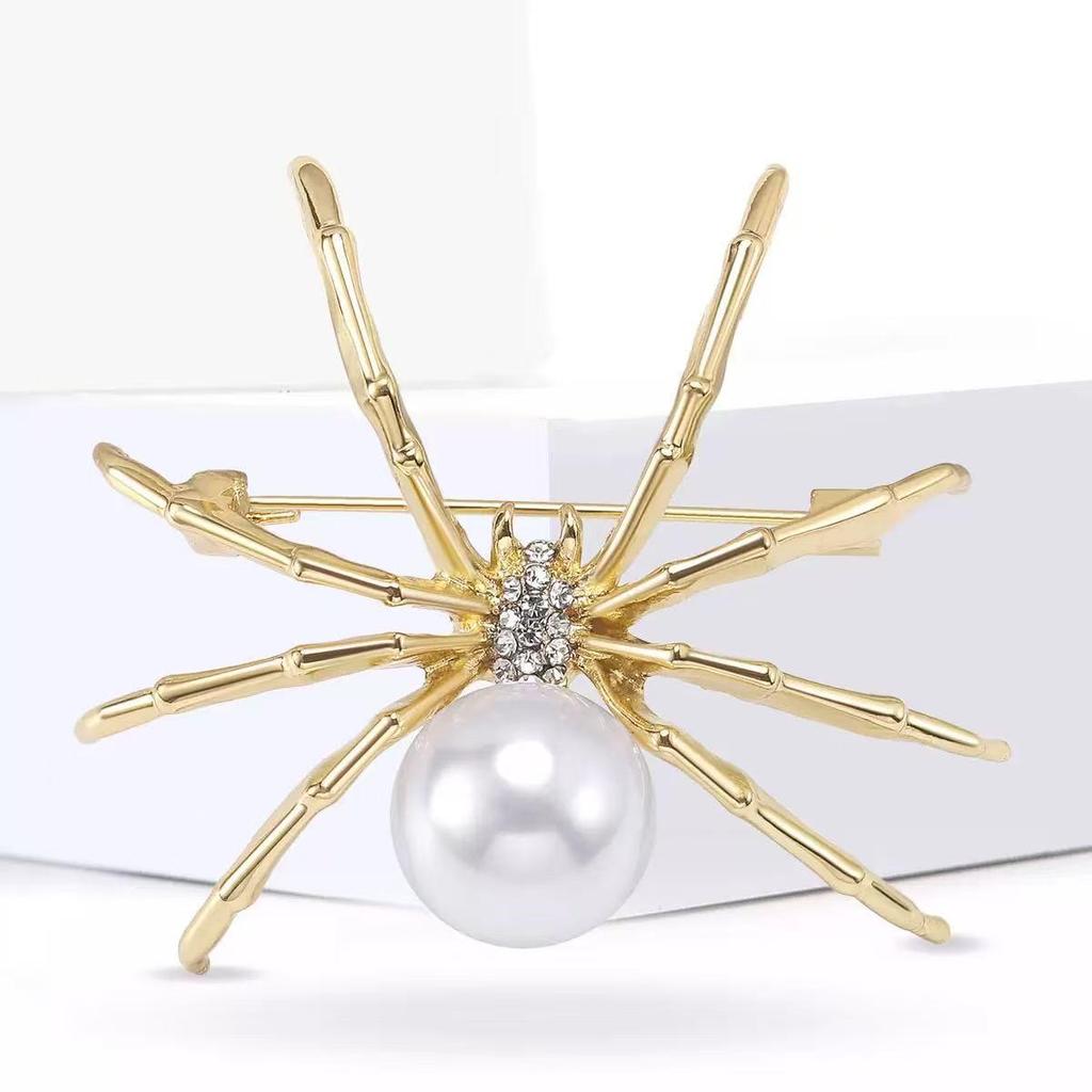 European Spider Brooch: Cute, High-End, Retro Animal Pin Accessory