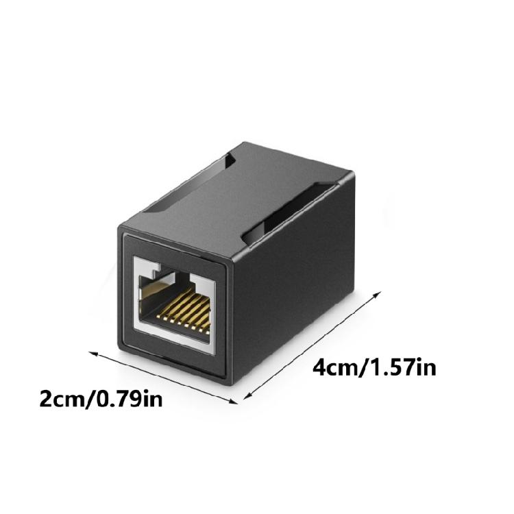 PVC RJ45 Coupler Ethernet Extender Female to Female Offering Highly Speed Transmission and Environmental Friendliness