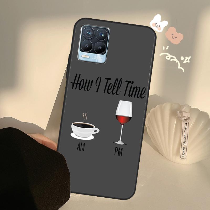Coffee Wine Cup Case For Realme GT7 Pro GT6 C65 C67 C61 C53 C55 C51 C25 C63 C71 C75 11 12 13 14 15 Pro Plus