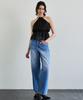 Alikim Pearl Halterneck Top / Black