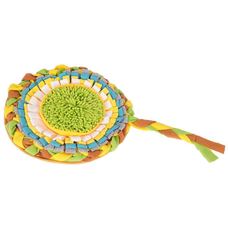 

New Washable Dog Sniffing Mat Treat Toy - Stress Relief and Hide-a-Treat Game. 45x45cm леденец/разноцветный
