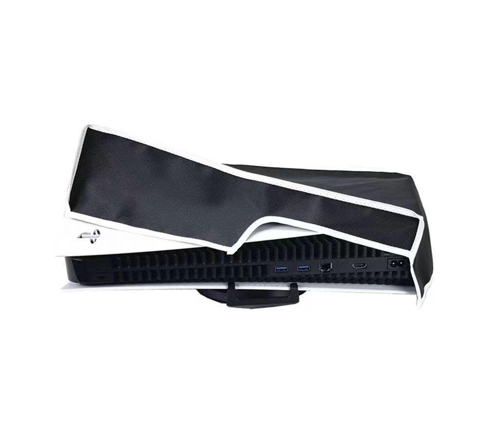 PS5 Horizontal Dust Cover: Moisture-Proof, Simple Cloth Protection for Console