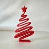 Spiral Shape Desktop Decoration 3D-Printed Xmas Ornaments Unique Christmas Tree Ornament  Gift Idea