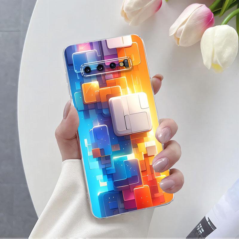 For Samsung S10 Plus S10 5G Case Luxury Phone Case For Samsung GalaxyS10 S10E Marble Flower Clear Soft Silicone Protective Cover
