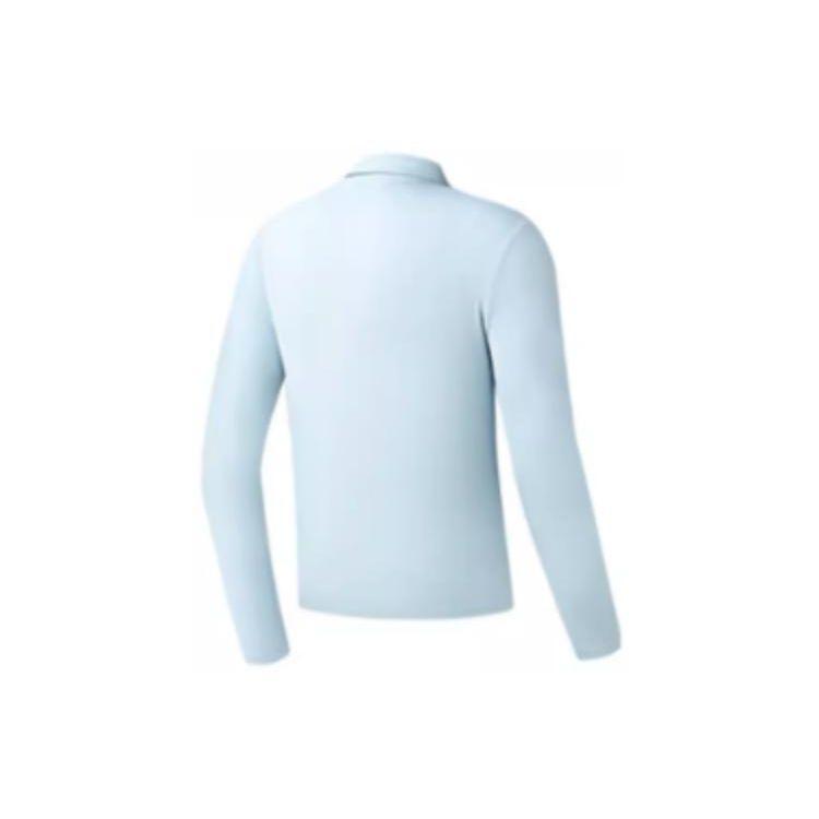 Fila SS23 Letter Logo Long Sleeve Polo Shirt Men Tops Blue A11M315204F-LB