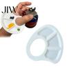 Thumb Palette for Artists Mini Paint Tray, with Hole, Lightweight Durable Professional Artist Supply Studio Use Mixing Watercolor Painting Palette,
