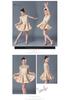 Mid-Sleeve Latin Dance Skirt for Girls – Competition & Performance-Grade Dancewear