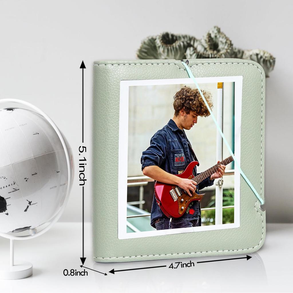 Rieibi Álbum FUJIFILM Instax Lindo Libro Instax Polaroid instax compatible álbum instax fotos pulgadas 28 piezas se pueden almacenar Tarjetas de visita y efectivo