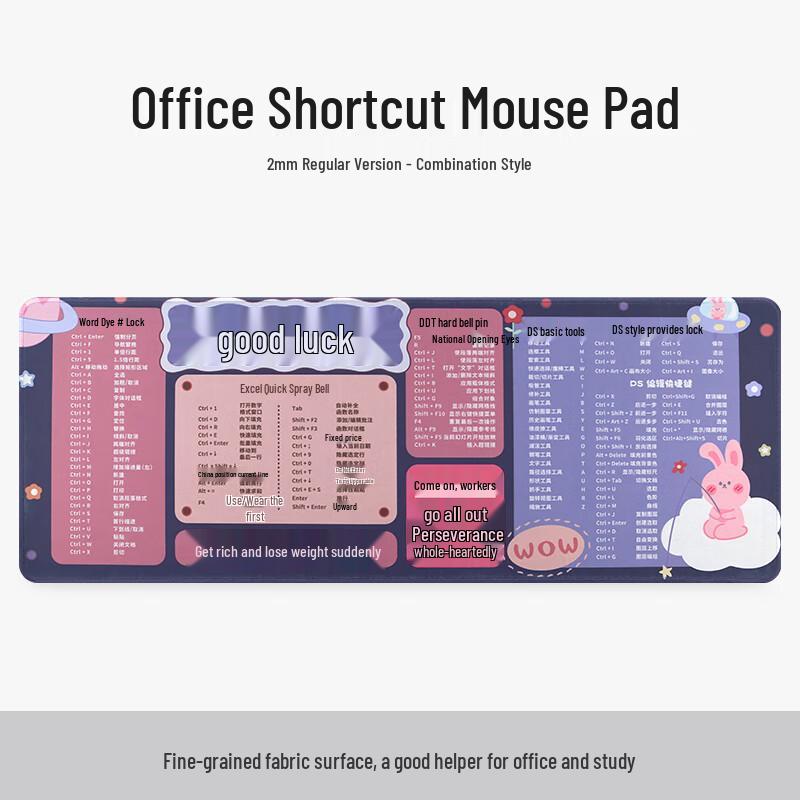 Rantopad H6+ Office Shortcut Key Extra Large Mouse Pad