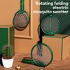 USB Mosquito Killer 3000V Electric Racket Foldable Insect Zapper Fly Swatter Rechargeable Bug Repellent Lamp Outdoor