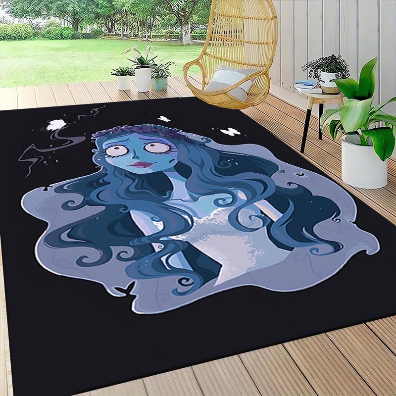 1Pc Blue Spirit Butterflies Carpet Rug Customizable Soft Washable Antislip Home Living Room Sofa Mats Personalized Rug 0917159