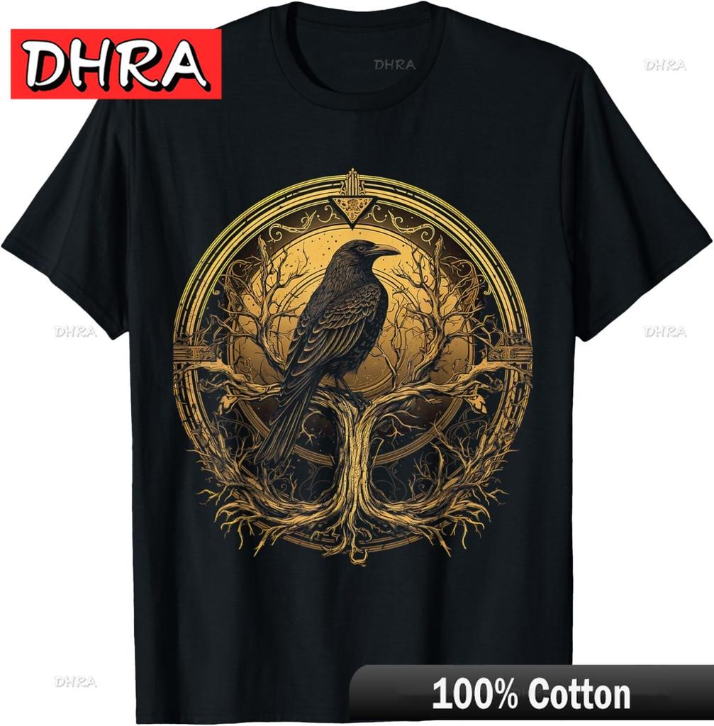 Norse Culture and Norsemen Designs Raven of Odin Celtic Viking Valhalla T-Shirt Cute Funny Aesthetic Tshirts Stylish Bold Shirt