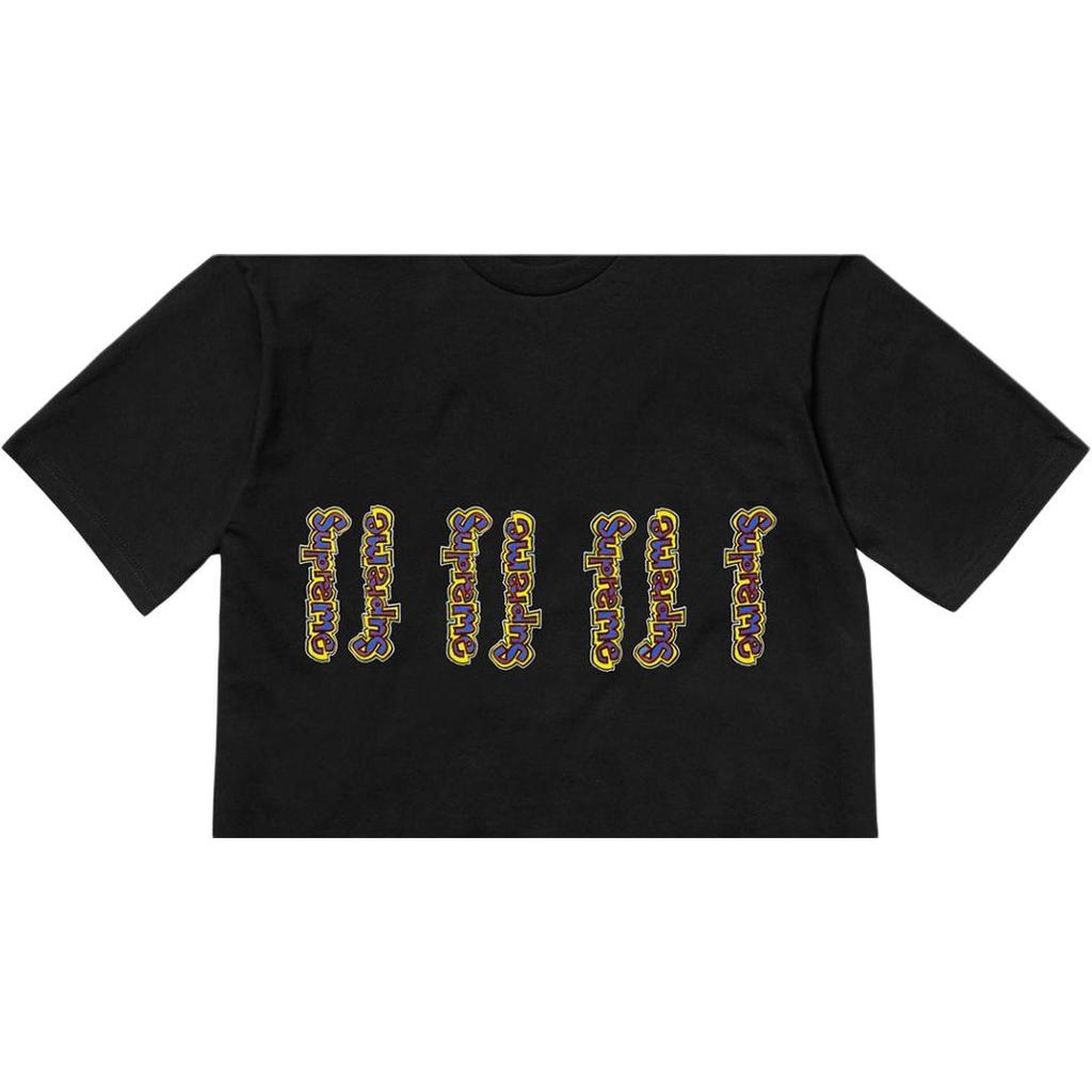 Supreme SS18 Gonz Logo Tee Black T Shirt Unisex Black SUP-SS18-437