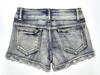 Sexy Low Rise Denim Super Shorts Women's Summer Elastic Slim Skinny Rivet Vintage Blue Short Jeans Y2k Versatile Pants