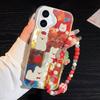Bracelet Chain Shockproof Phone Case For iPhone 12 Funda iPhone 11 13 15 14 16 Pro Max 12promax Hard Plastic Cover With Lanyard