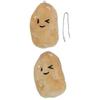 Fabric Potato Character Brooch Pendant Stuffed Doll Keyring Cute Plush Key Chain