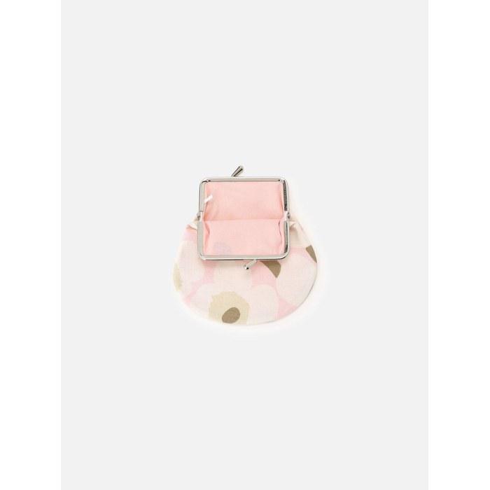 Marimekko Mini Unikko Small Coin Purse - Pink/Off-White/Sand