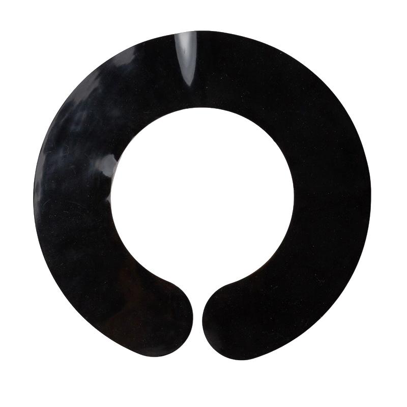 

Silicone Neck Wrap Cut Hair Bib Colored Shawl Barber Shop Shatter-Proof Hair Silicone Mat Waterproof Oil Treatment Hair чорний