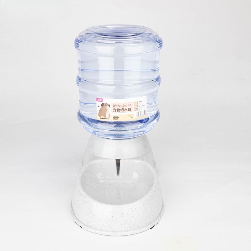 3.8L Automatic Pet Feeder and Waterer Combo Cat Dog Drinking Fountain Non Spill Bowl Plastic Pet Supplies KTY