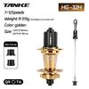 TANKE 120 Click MTB Hub 6 Bearing 32 36 Holes Mountain Bike Front Rear QR Thru-axle Exchange Bicycle Disc Brake Hubs HG MS TH390