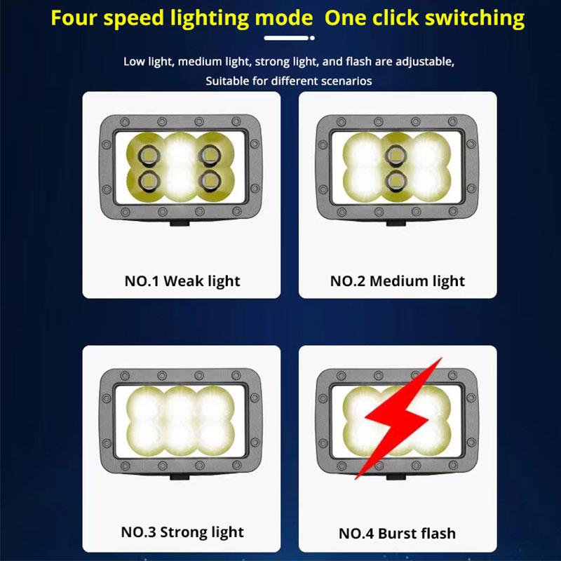 High Bright 6 LED Flashlight Portable Mini Torch Outdoor Camping Emergency Lighting Lamp Small Spotlight With Power Display