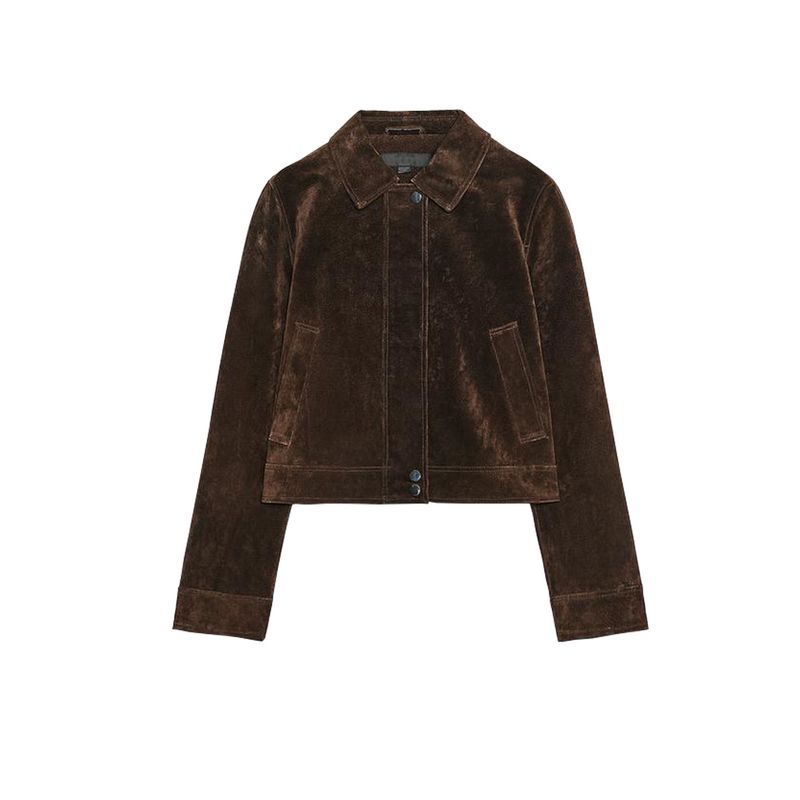 

Осень Новая Женская Одежда Мода Ветер Пу Анти-Кожа Лацкан Длинные Рукава Короткая Куртка 8073254 Dark brown L